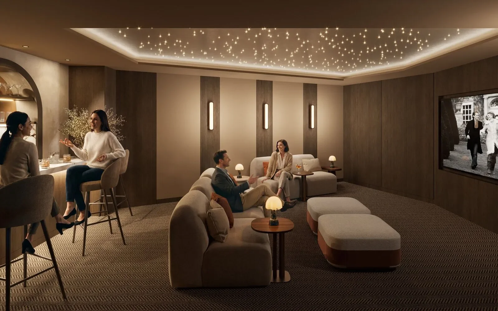 Arch And Bloom Guildford Surrey Gu1 Residents Private Cinema Amenities Cgi