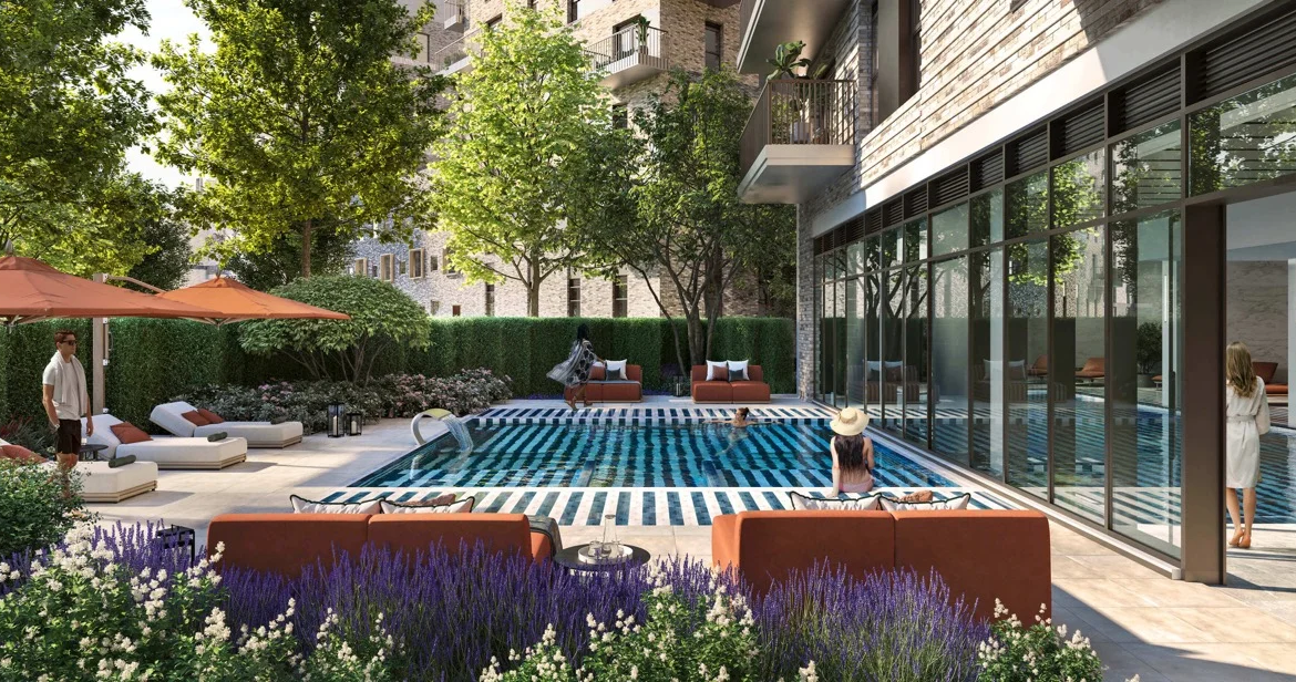 Bow Green London E3 Outdoor Swimming Pool Residents Facilities