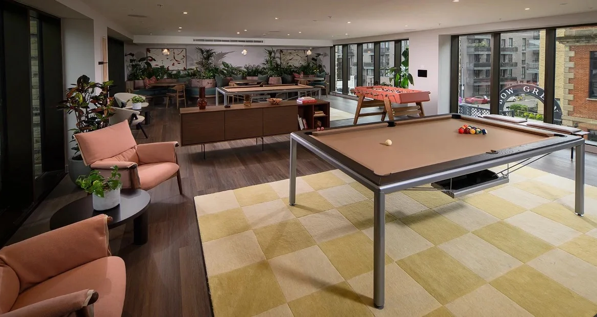 Bow Green London E3 Residents Games Room Pool Table Bow Club