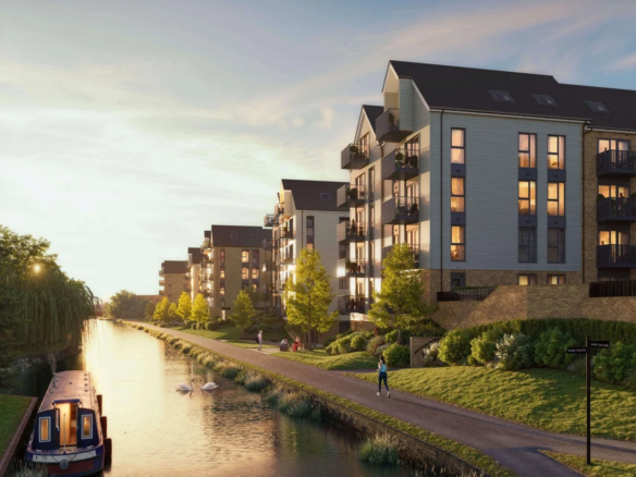 Hertford Locks Hertford Sg13 Canalside Apartments Narrowboat Sunset