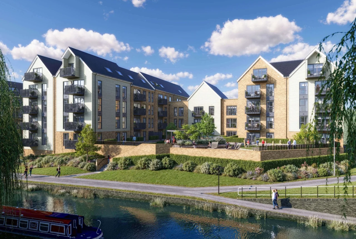 Hertford Locks Hertford Sg13 Waterfront Apartments Canal Towpath