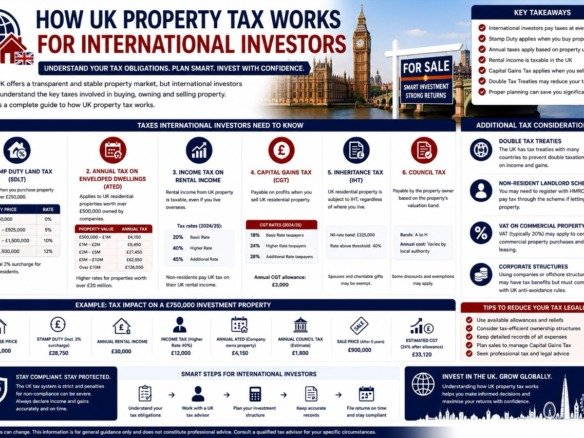 How UK property tax works for international investors including stamp duty capital gains tax rental income tax and inheritance tax