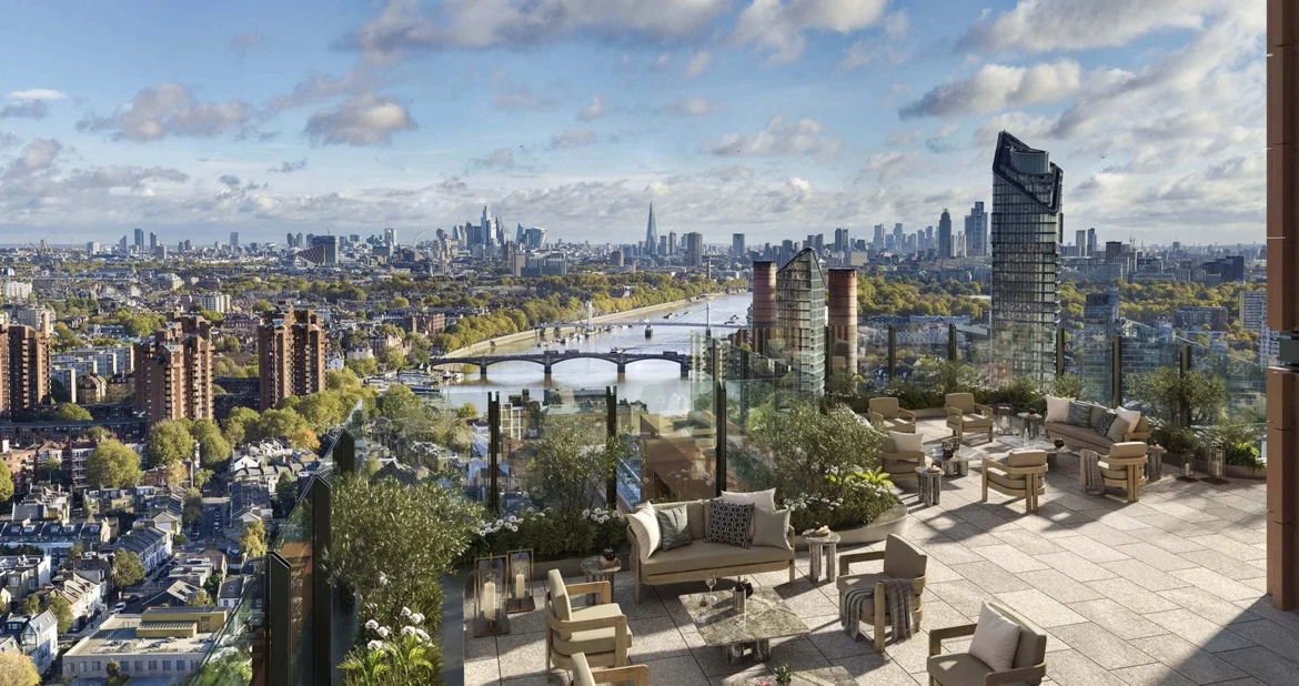 Kings Road Park Fulham London Sw6 Sky Lounge Terrace View
