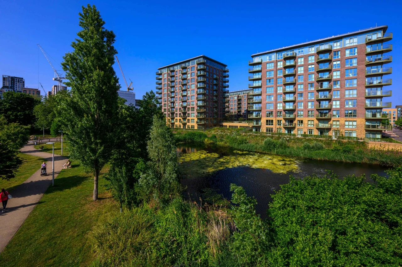 London Kidbrooke Village Development South Cator Park Aerial Greenwich Se3