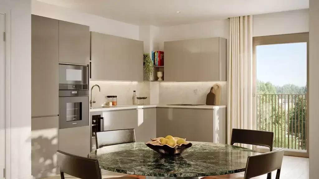 London Portsmouth Road Duplex Apartment Contemporary Kitchen Dining Kt1