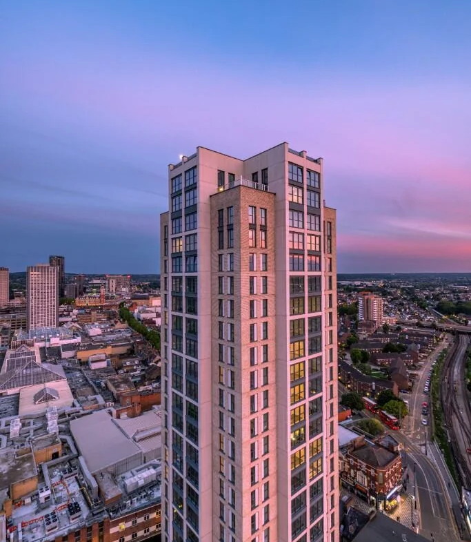 London Square Pearson Building Croydon Exterior Aerial View