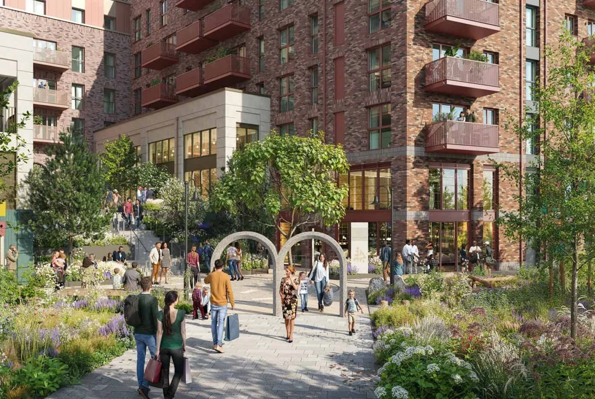 Luxury Apartments Guildford Surrey Gu1 Communal Garden Planting Balconies