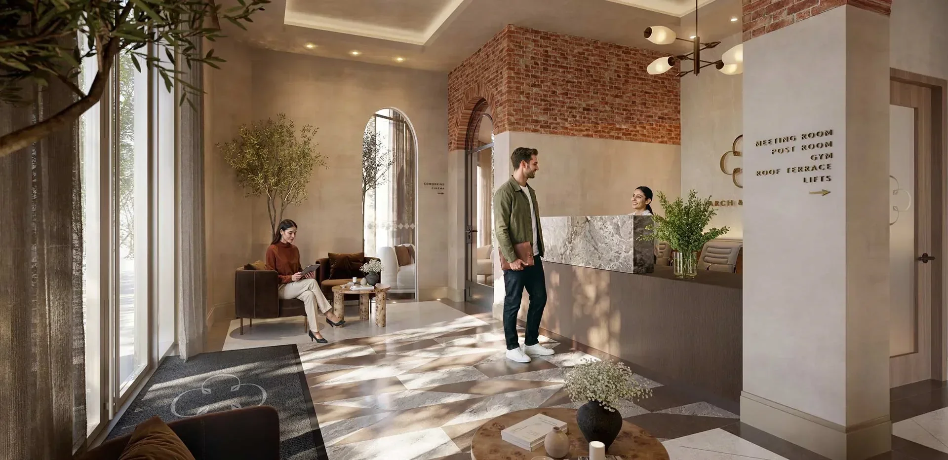 Luxury Guildford Surrey Apartments Hotel Style Concierge Lobby Reception