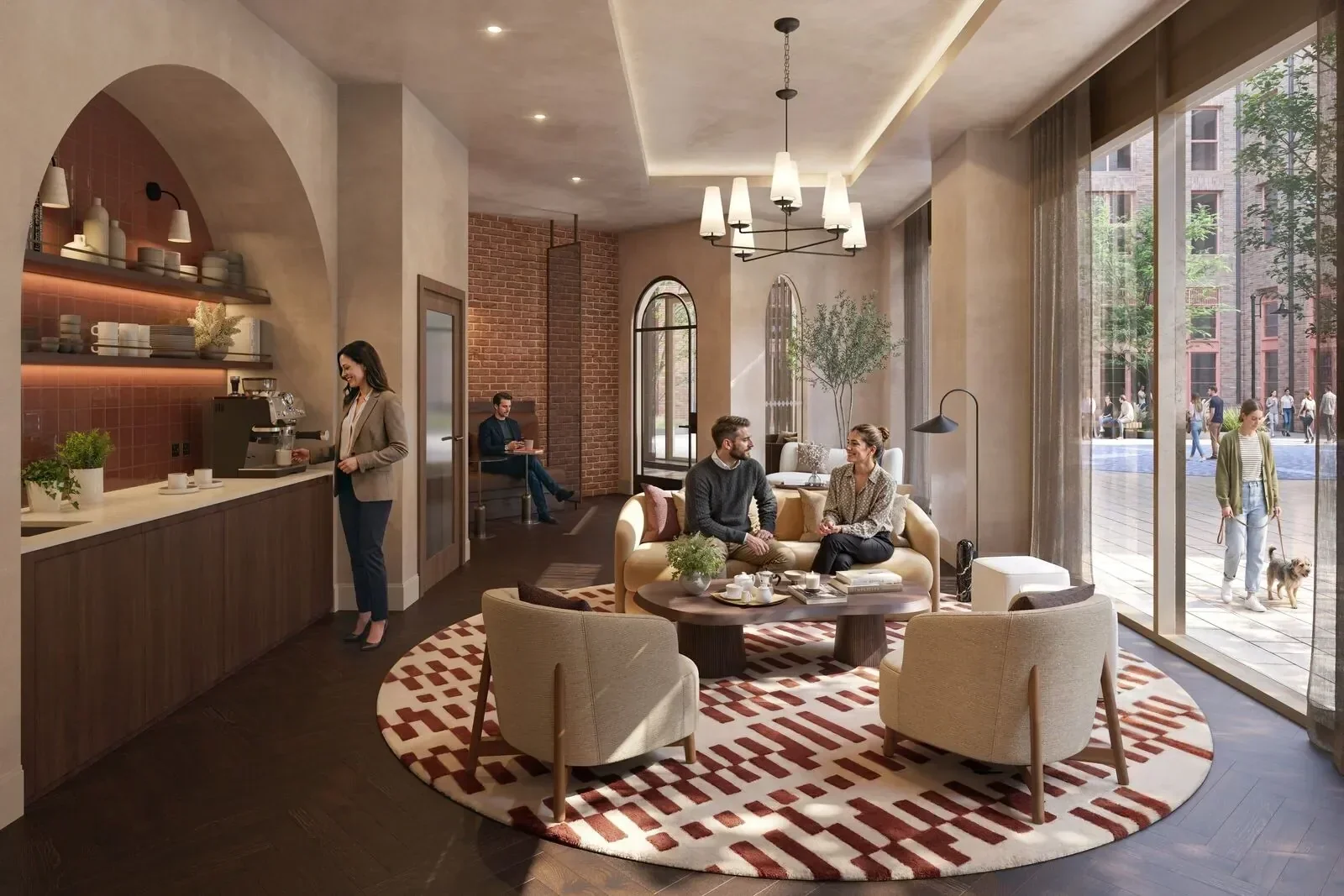 Luxury Build Guildford Gu1 Residents Club Lounge Coffee Bar Interior