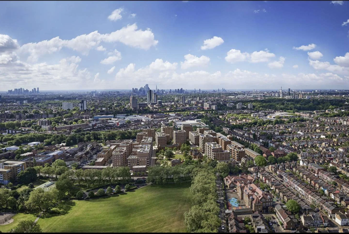North Gate Park Aerial View Tottenham London N15