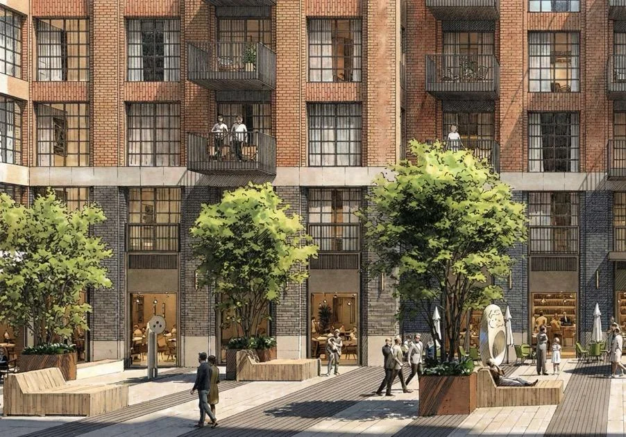 Ransomes Wharf Battersea 2 Bed Apartment Living Room Natural Light Cgi Sw11