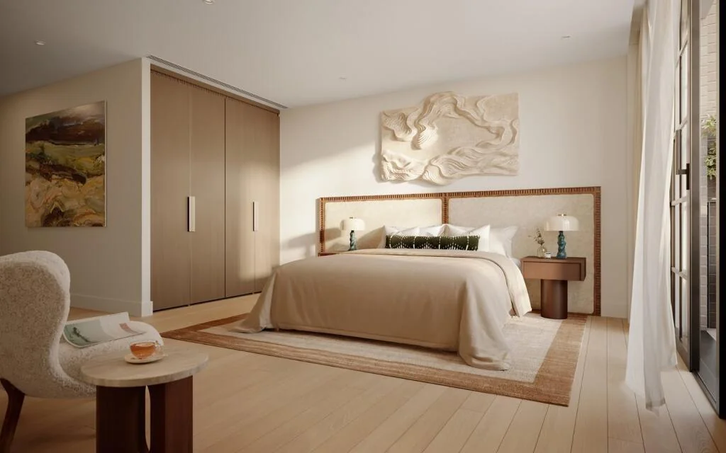 Ransomes Wharf Battersea Principal Bedroom Luxury Apartment Cgi Sw11
