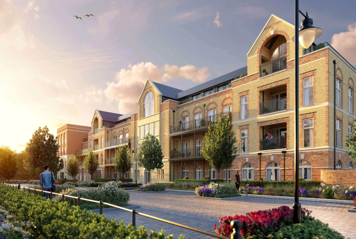 Sunningdale Park Larch Court Exterior Cgi Sunset Ascot Berkshire Sl5