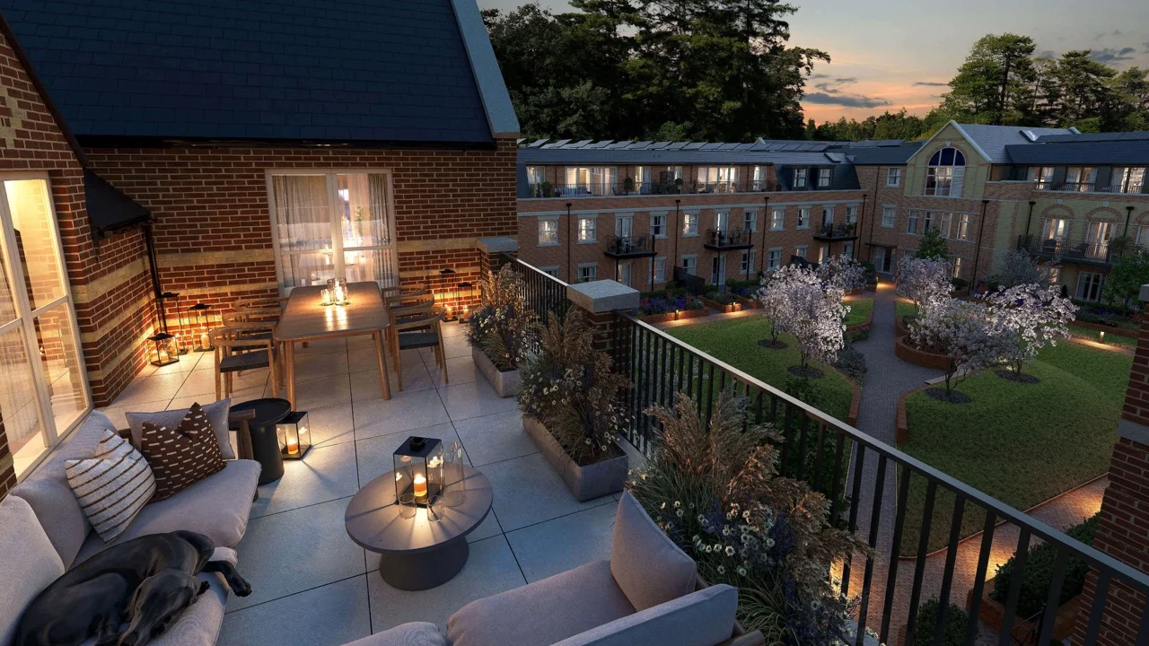 sunningdale-park-larch-court-terrace-courtyard-evening-cgi-sl5 Sunningdale Park Larch Court Terrace Courtyard Evening Cgi Sl5