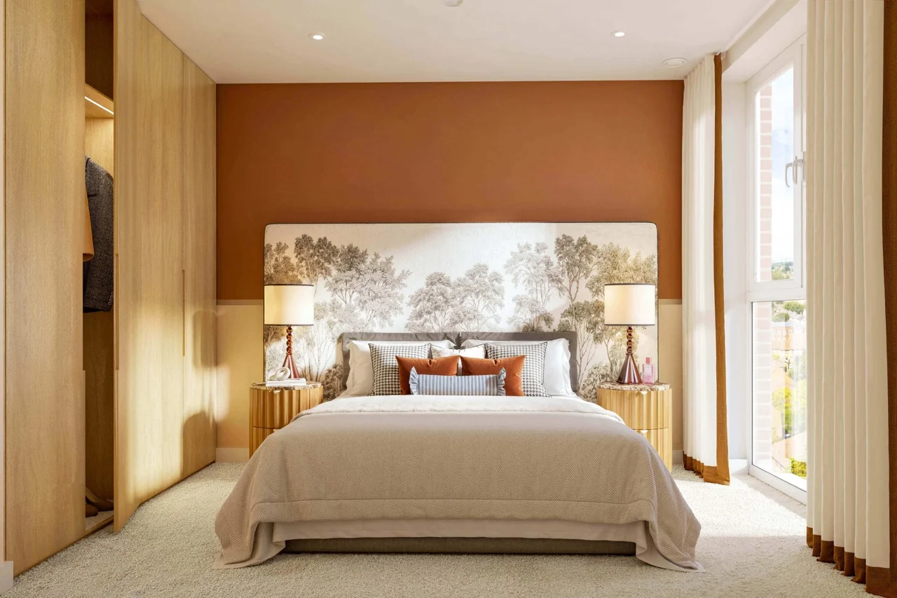 Sutton Garden Square London Sm1 Master Bedroom Interior