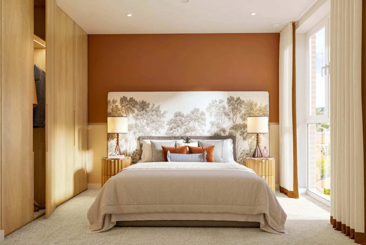 Sutton Garden Square London Sm1 Master Bedroom Interior