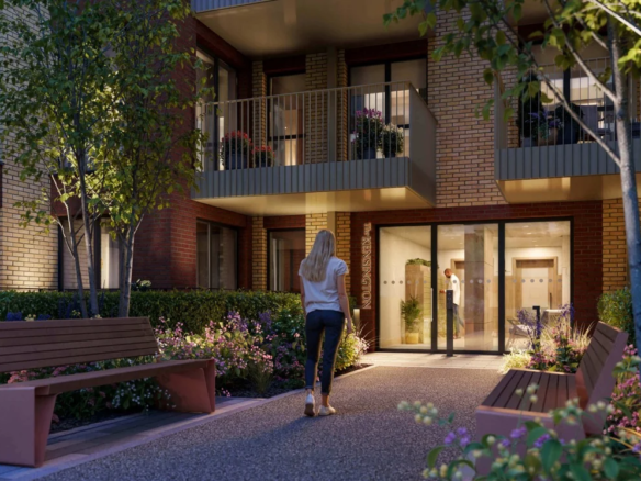 Sutton Garden Square London Sm1 Residents Garden Balconies