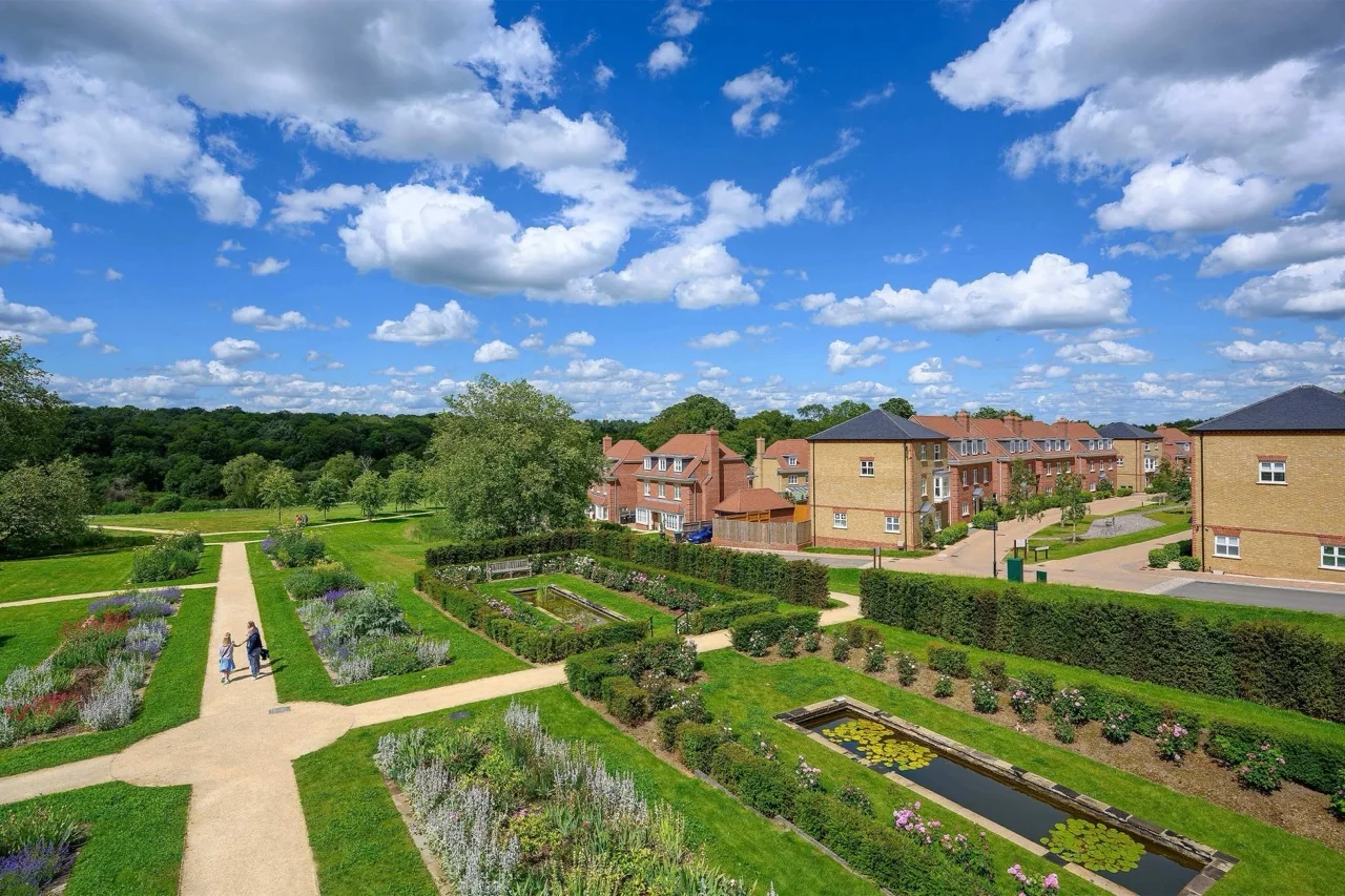 trent-park-walled-gardens-aerial-view-enfield-london-en4 Trent Park Walled Gardens Aerial View Enfield London En4