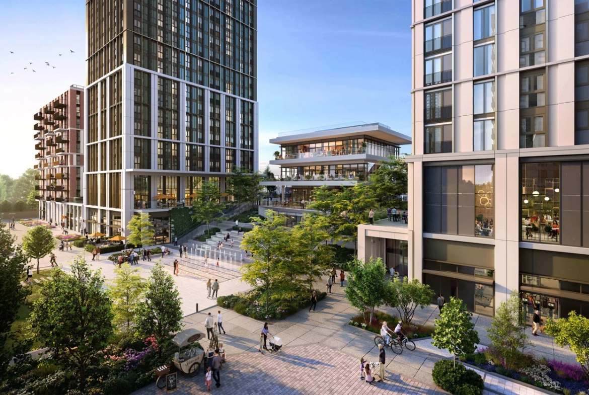 Twelvetrees Park London E16 Town Centre Public Square Cgi