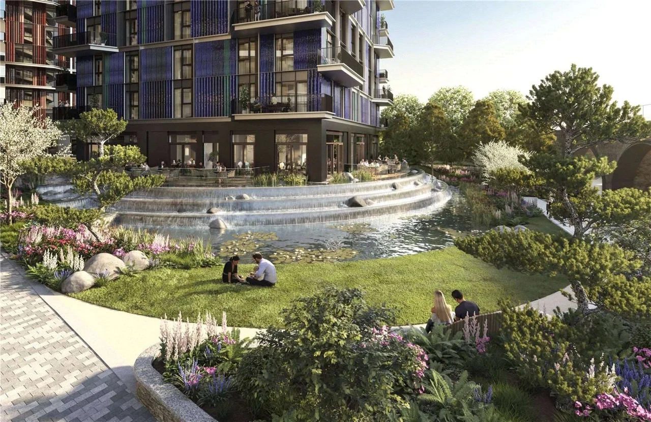 white-city-living-water-gardens-cascading-feature-london-w12 White City Living Water Gardens Cascading Feature London W12