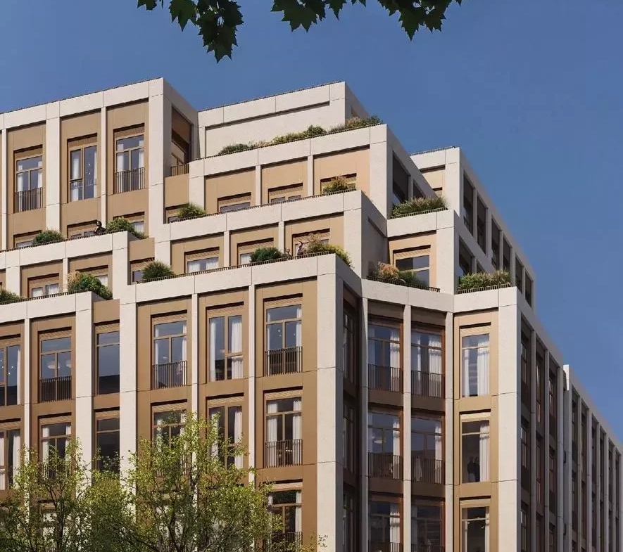 Wimbledon Bridge House Wimbledon Exterior Facade Terraces Cgi