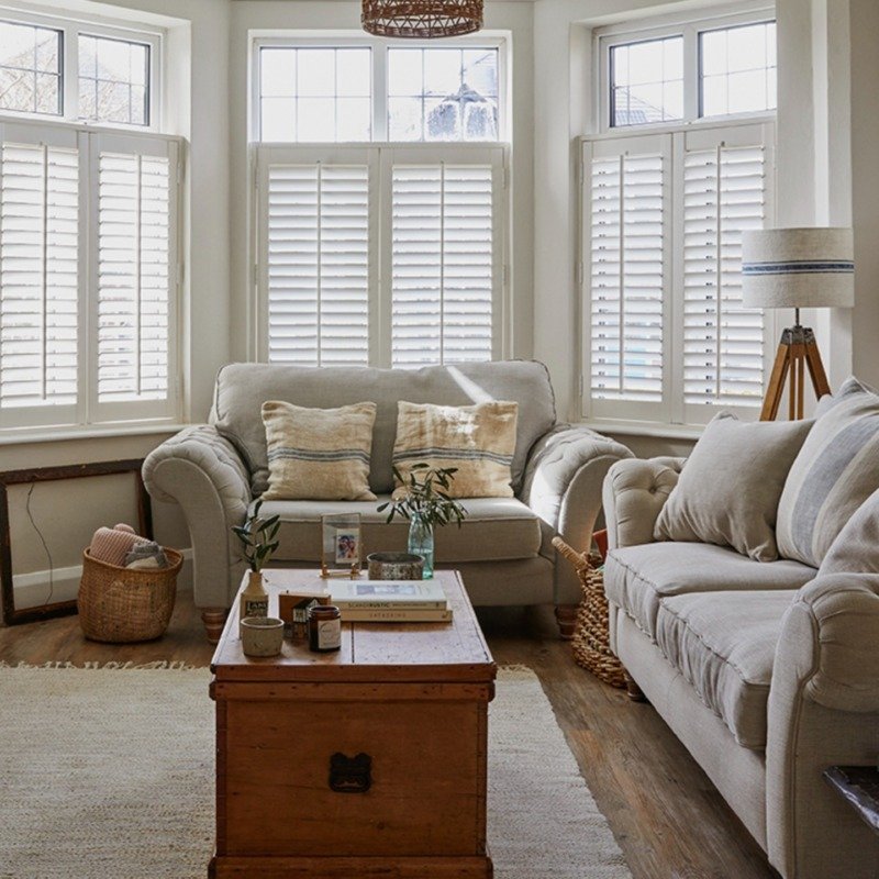 Luxury apartment interior in the UK with modern open-plan design